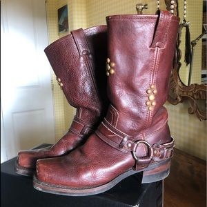 Vintage Custom Frye Motorcycle Boots